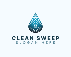 Droplet Home Cleaning logo design