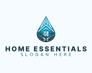 Droplet Home Cleaning logo design