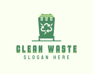 Trash Garbage Can logo design