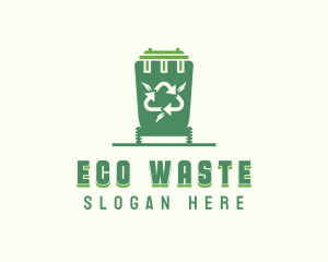 Trash Garbage Can logo design