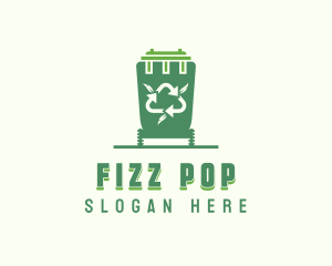 Trash Garbage Can logo design