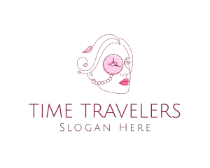 Lady Fashion Time  logo design