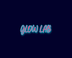 Neon Glow Handwriting  logo
