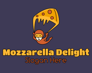 Human Pizza Parachute  logo design