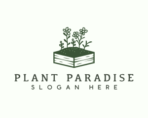 Minimalist Gardening Plant logo design