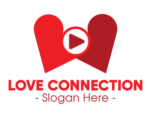 Lovely Heart Media Player logo design