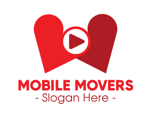 Lovely Heart Media Player logo design