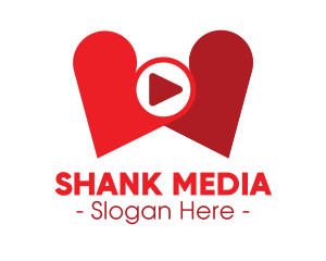 Lovely Heart Media Player logo design