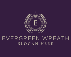 Royal Crown Wreath Boutique logo design