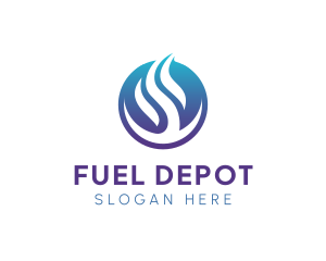 Flame Fuel Petroleum  logo design