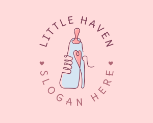 Baby Bottle Heart logo