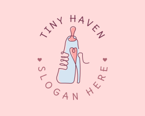 Baby Bottle Heart logo