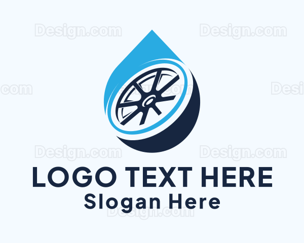 Car Detergent Droplet Logo