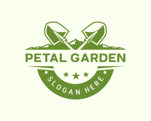 Shovel Agriculture Gardening logo design