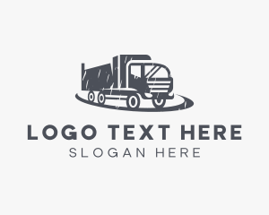 Gray  Truck Vehicle logo