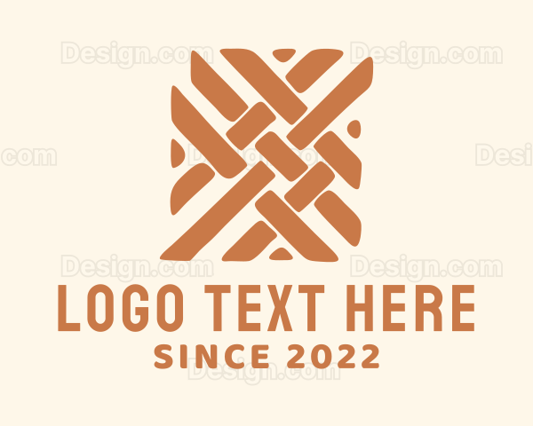 Handicraft Wicker Weaving Logo