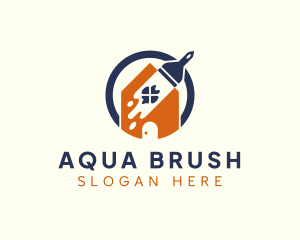 Paint Home Brush logo design