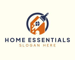 Paint Home Brush logo design