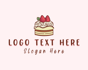 Sweet Strawberry Cake  Logo