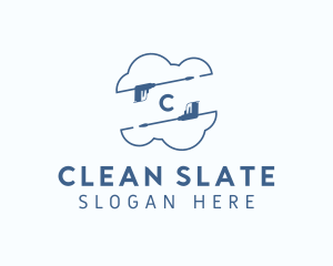 Pressure Washer Cleaning logo design