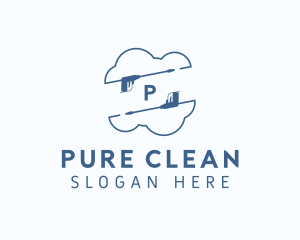 Pressure Washer Cleaning logo design