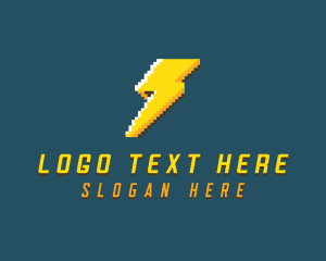 Pixel Electric Lightning logo