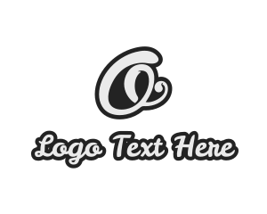 Cursive Stylish Script Letter O logo