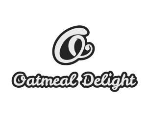 Cursive Stylish Script Letter O logo design