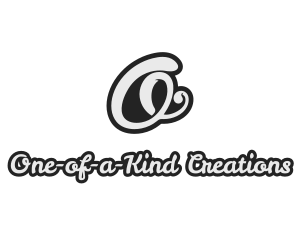 Cursive Stylish Script Letter O logo design