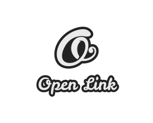 Cursive Stylish Script Letter O logo design