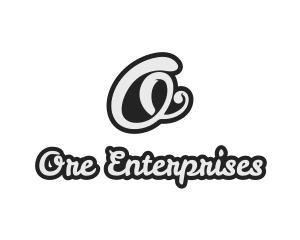 Cursive Stylish Script Letter O logo design