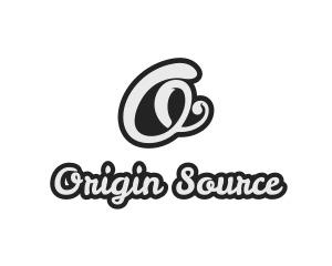 Cursive Stylish Script Letter O logo design