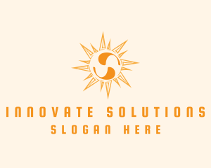 Solar Sun Letter S Logo
