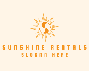 Solar Sun Letter S logo