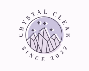 Crystal Mountain Sparkles logo design