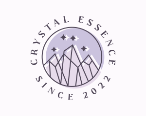 Crystal Mountain Sparkles logo design