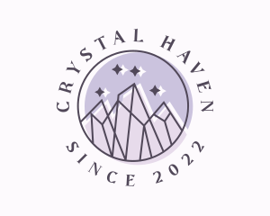 Crystal Mountain Sparkles logo design