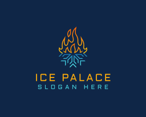 Thermal Fire Snowflake logo