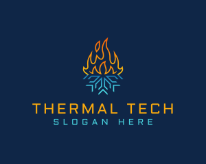 Thermal Fire Snowflake logo
