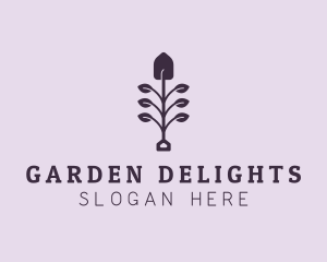 Garden Shovel Plant logo design