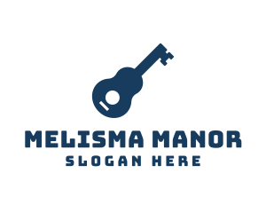 Acoustic Guitar Key logo design