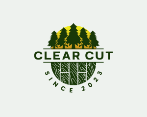 Woodwork Carpentry Forest logo design