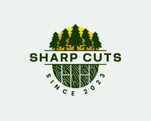 Woodwork Carpentry Forest logo design