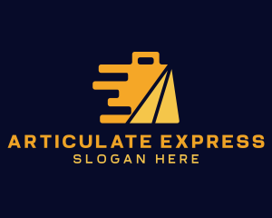 Express Shopping Bag App logo design