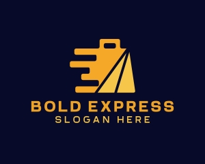 Express Shopping Bag App logo design