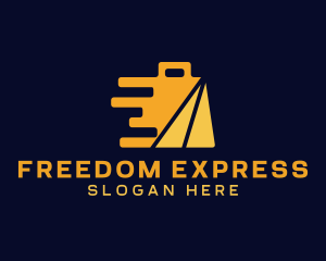 Express Shopping Bag App logo design