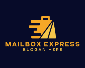 Express Shopping Bag App logo design