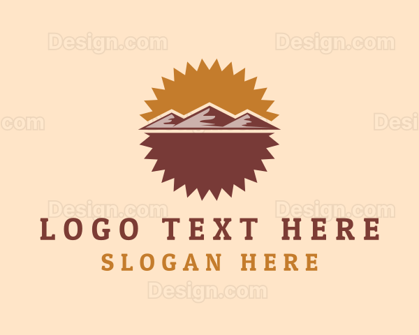 Outdoor Mountain Trekking Logo