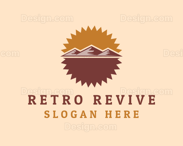 Outdoor Mountain Trekking Logo