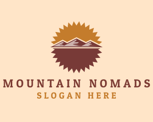 Outdoor Mountain Trekking logo design